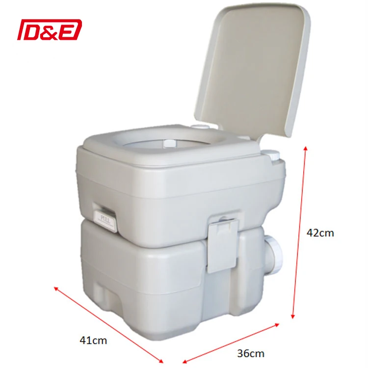 Portable Toilet Flush Travel RV Car Potty for Camp Boating Hiking Outdoor Trips With Fresh Water Tank 10L Waste Holding Tank 20L
