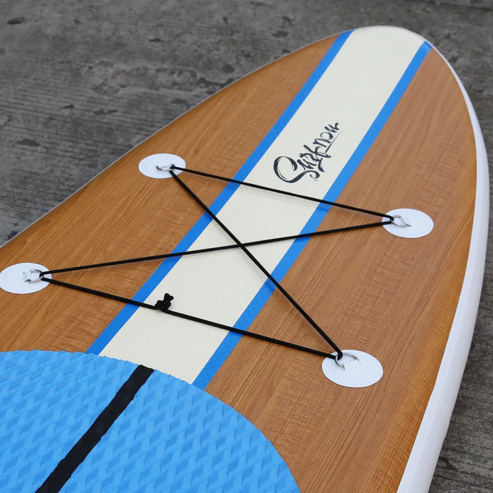  2021 Wood Style Inflatable Sup Paddle Board Stand Up