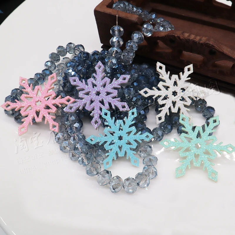 Jewelry Snowflake star Clothing Hairband Headdress Diy Handicraft Decoration Pearl Straight  With Accessories