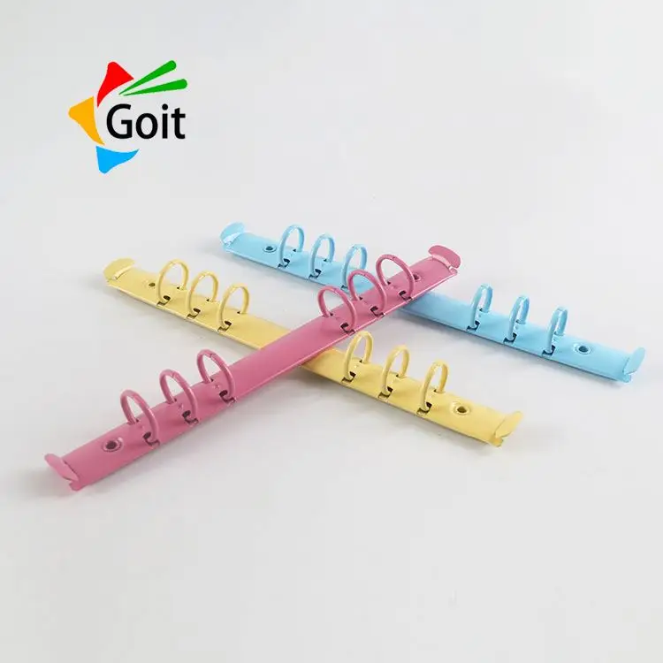 plating iron 6 ring binder a5 wholesale a5 ring binder stainless steel binder clips folder of different color