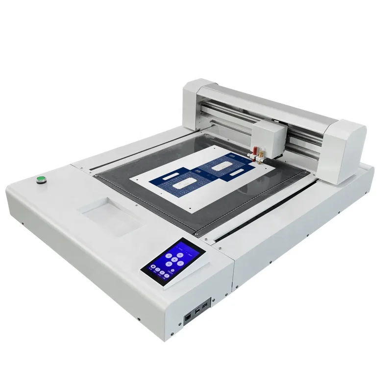 Factory A3+ Flatbed Cutter Plotter Double Head Cutting Creasing Box Making Machine With Signmaster AI CDR Label Cutting Machine