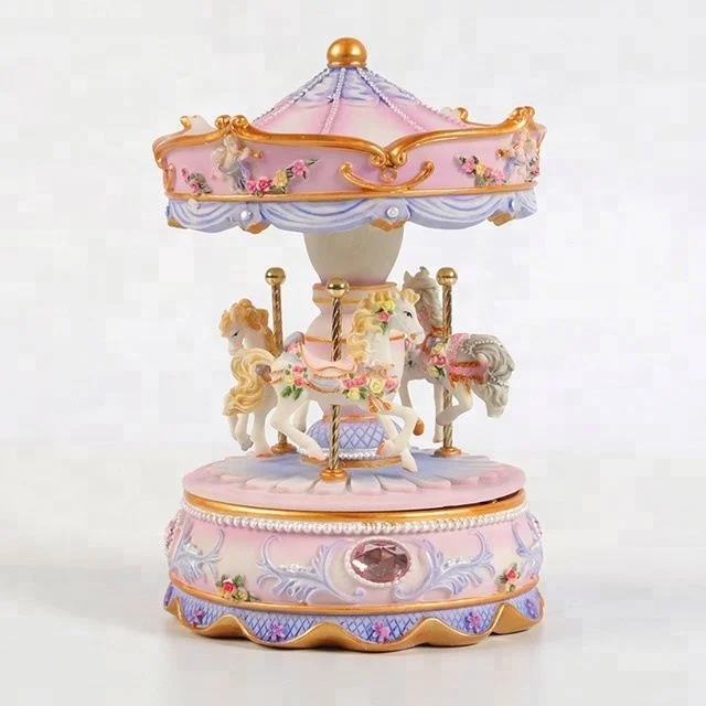 Latest Gift Items Carousel Music Box With Light