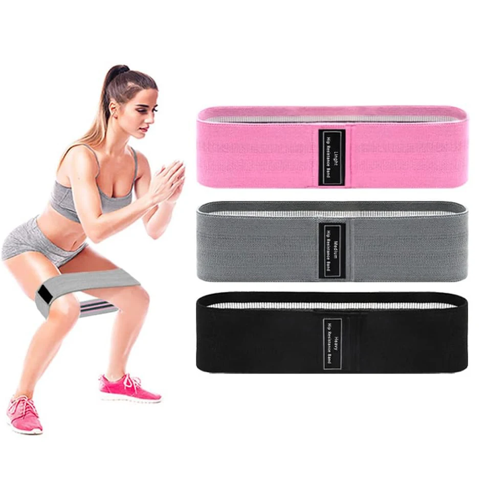 NQ SPORTS Workout Exercise Set Elastic Printed Workout Hip Lift Bands Custom Latex Wide Resistance Bands Set for Yoga Fitness