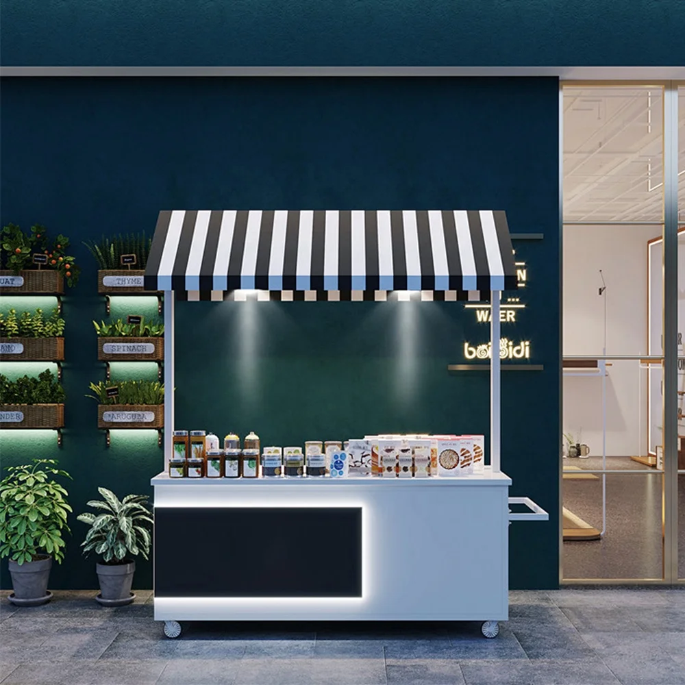 Candy Bar Cart Food Carts Party Decoration Wholesale factory fruit dessert cart for Modern Birthday Party