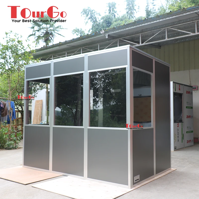 TourGo Portable Simultaneous Interpretation Cabin For Three Person Translation Booth