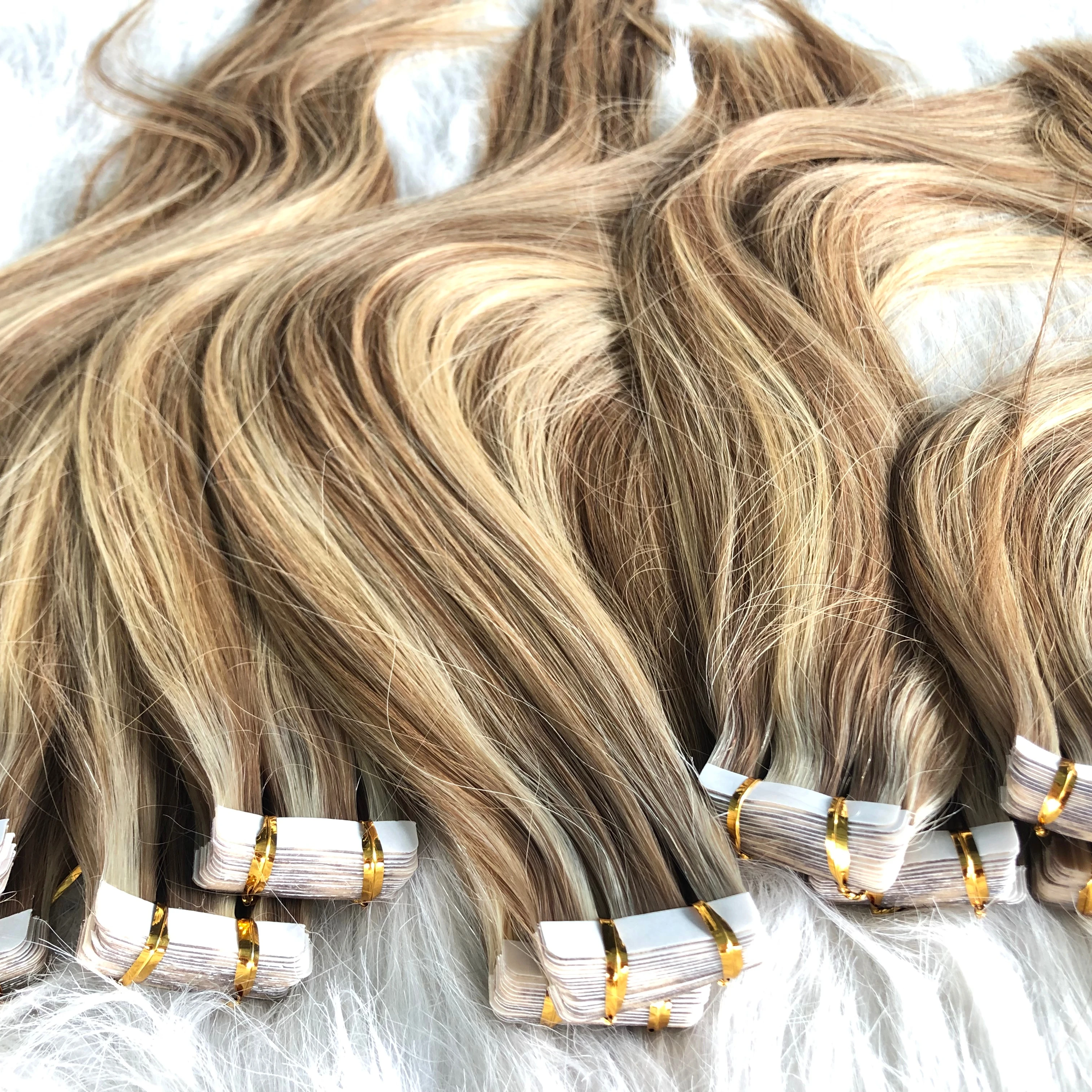 balayage invisible tape in hair extensions with walker tape hair