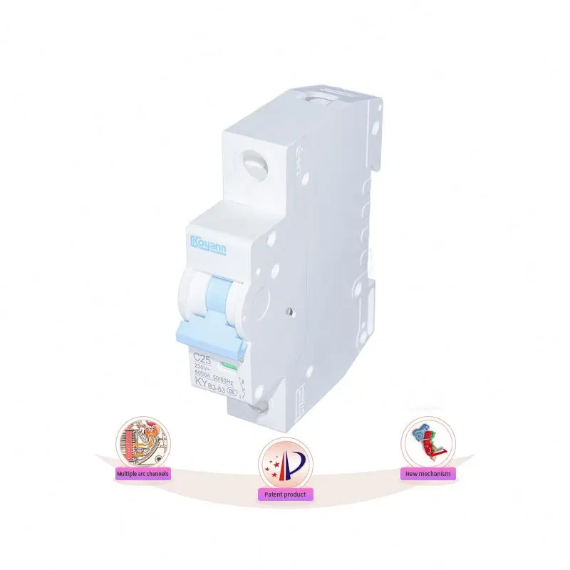 MCB Miniature Circuit Breaker Single Pole Mcb Main Switch 4Ways MCB Switch