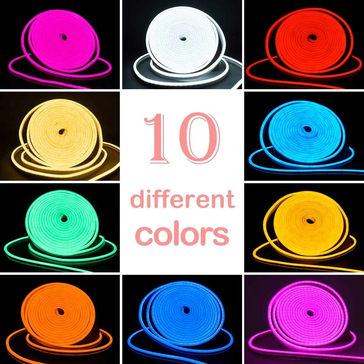 1/2/3/4/5M Tuya Wifi LED Neon Light Dimmable 12V Multicolor Neon Strip Music APP Control RGB Tape Ribbon Waterproof For Home