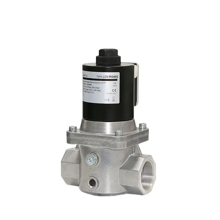 200Mbar Solenoid 12V DC Safety Alloy Valves For Nature Gas