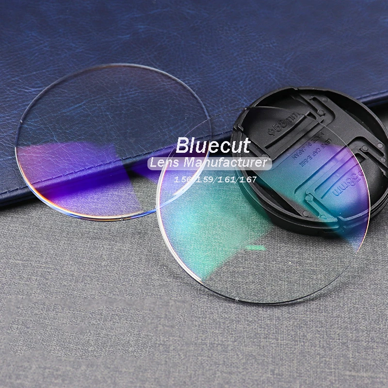 Optica Lens Manufacture Anti Blue Ray Blue Cut Lenses 1.56 Ophthalmic Resin Eyeglasses Prescription Optical lens