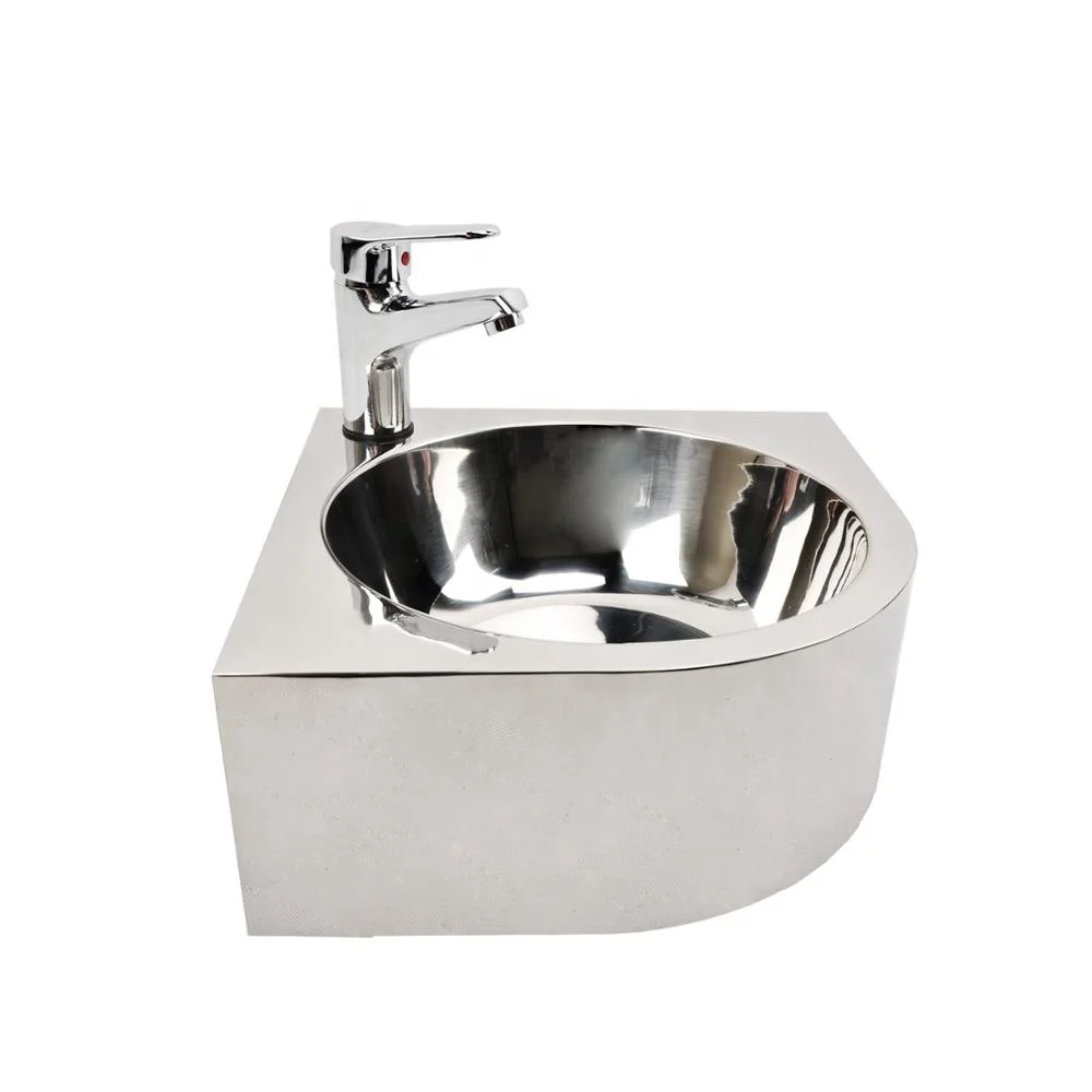 YUSUN Industrial Stainless Steel Corner Basin Wash Basin Sink