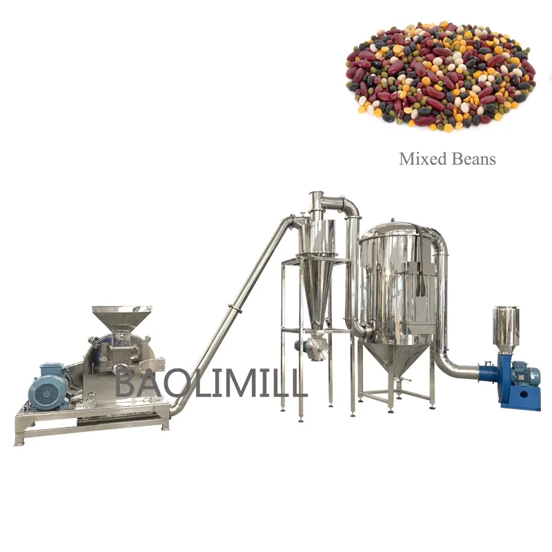 Industrial sugar powder grinding machine for icing sugar powder
