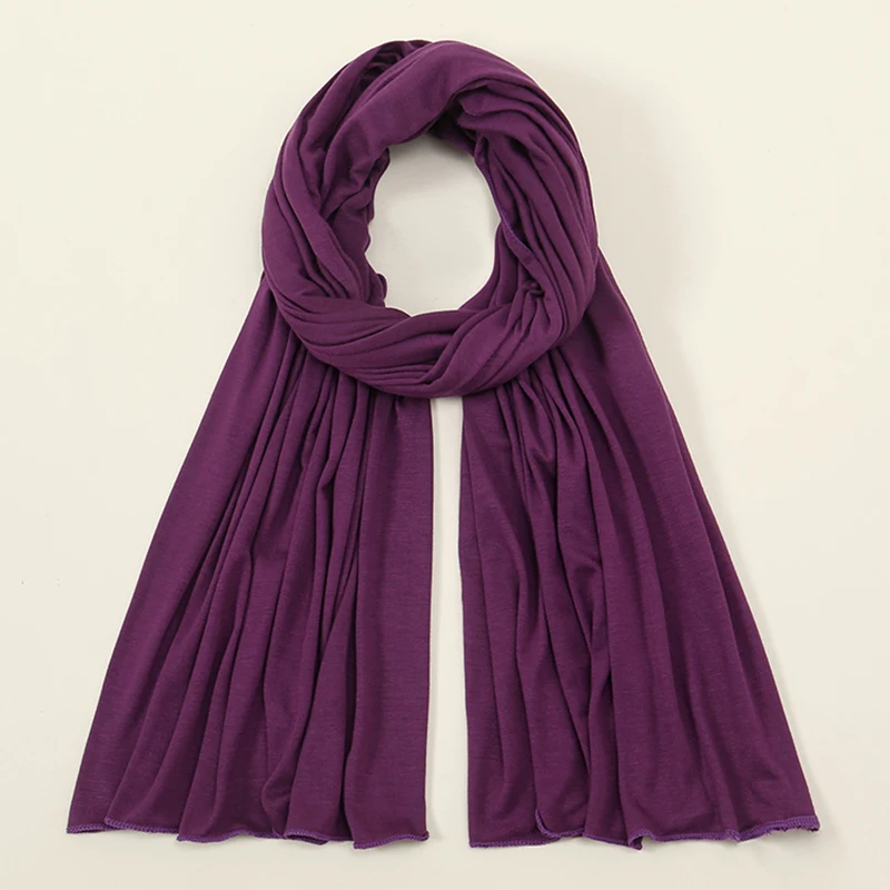 High Quality Premium Jersey Hijabs Muslim Soft Scarf Women Opaque Stretchy Wholesale New Arrival Lycra Jersey Hijab