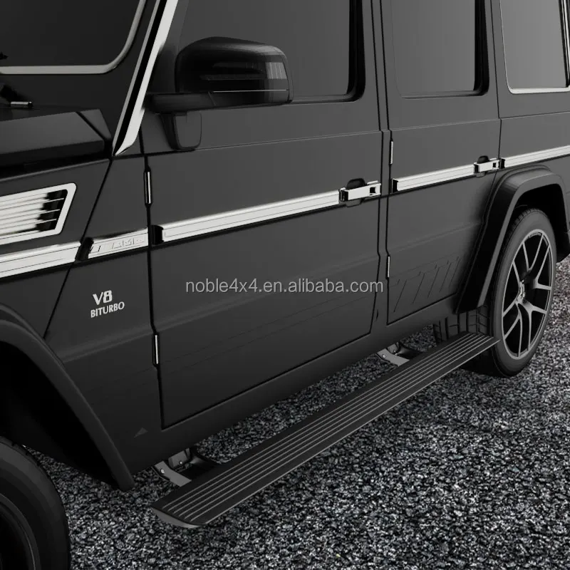 Noble Car parts auto spare powered Retractable running boards for Mercedes Benz G500 G63AMG 2019-2023 Telescopic treadle