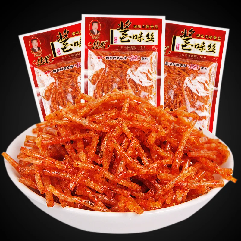 Популярная Пряная закуска HACCP 20 г вкусные пряные полоски продукты латиао из сухого сухожилия оптовая продажа полоска
