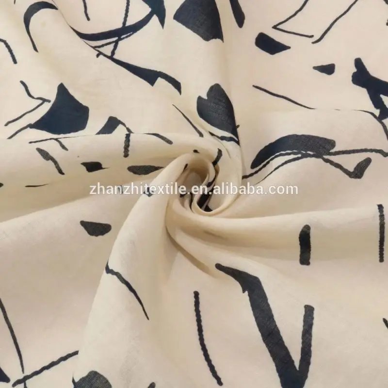 
best selling soft digital printed 100% ramie linen fabric 