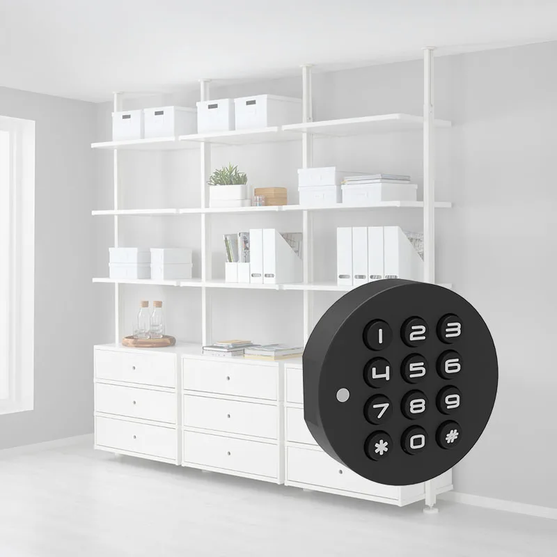 Qidots Locker Cabinet Number Lock Electronic Keypad Drawer Lock Keyless Card Digital Pin Code Password Electronic Lock