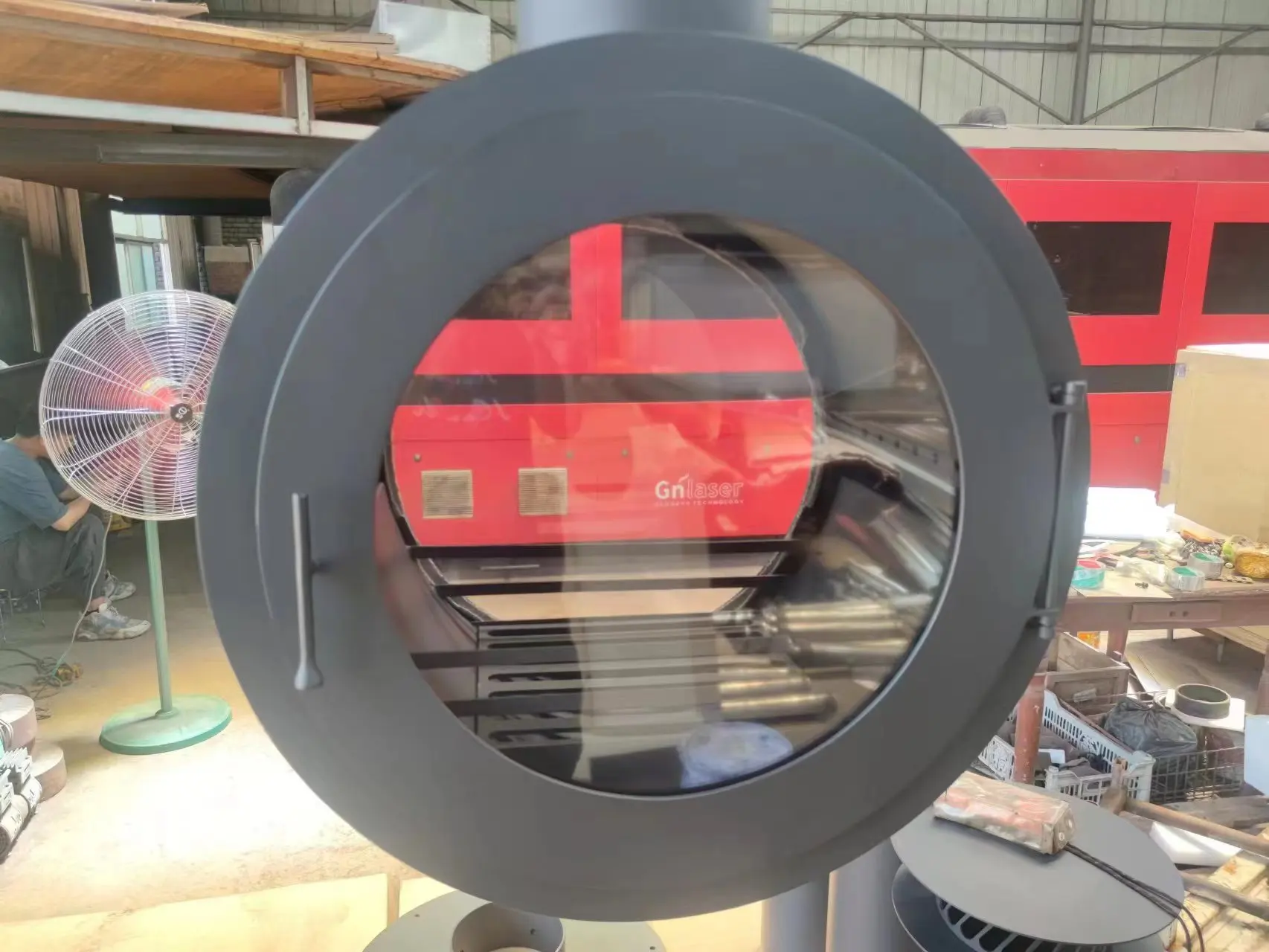 Ceiling-hung log burners and floating fireplaces fire maker suspended stove