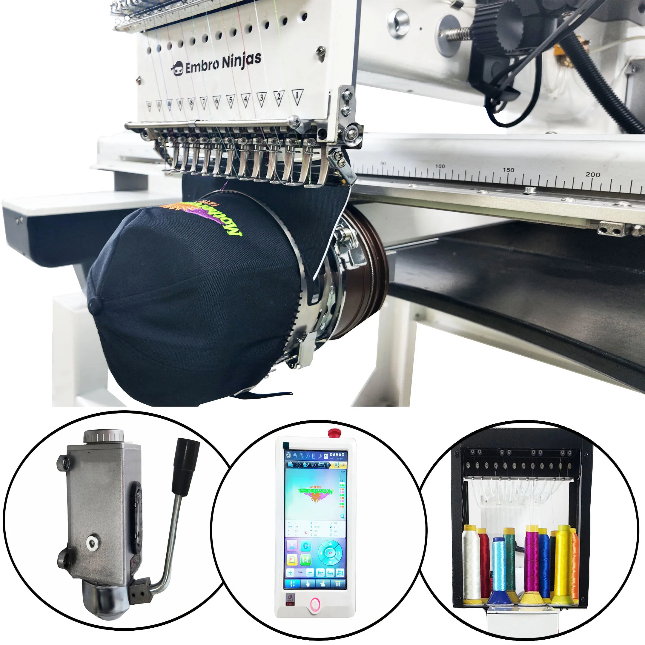 Компьютеризированная вышивальная машина Embro Ninjas 1501/1201 иглы нового и подержанного состояния с компонентами сердечника подшипника двигателя