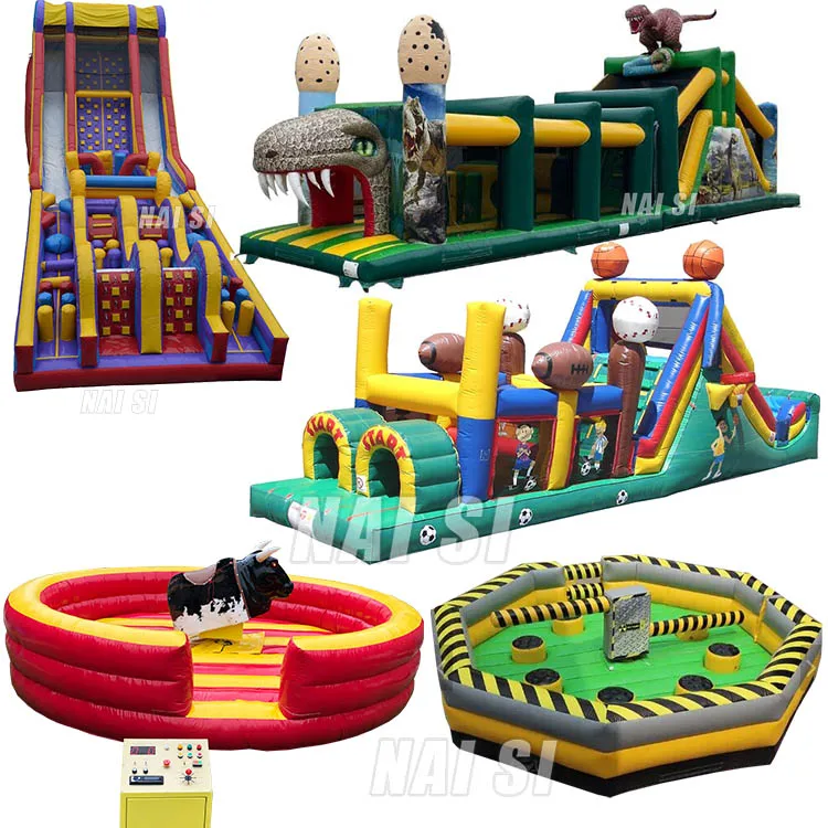 China Factory  Inflatable Swimming Pool Slide Children Inflatable Trampoline Water Park For Kids Trade