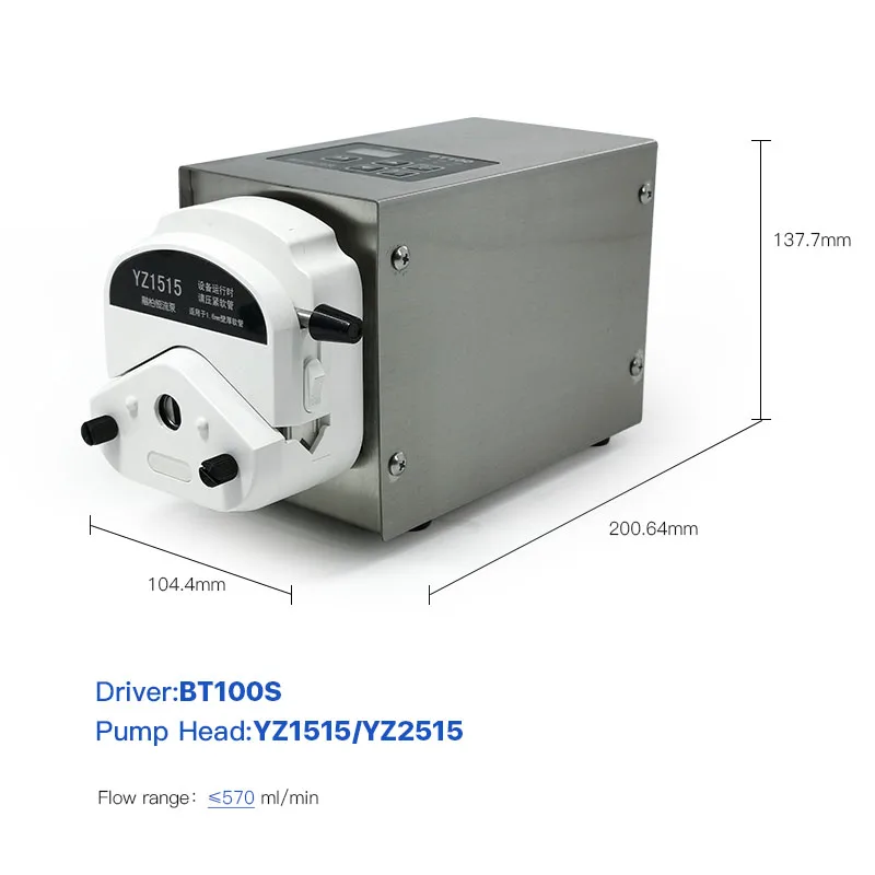BT100S peristaltic pump, laboratory hose pump, industrial precision circulating pump, water quality sampling flow control pump