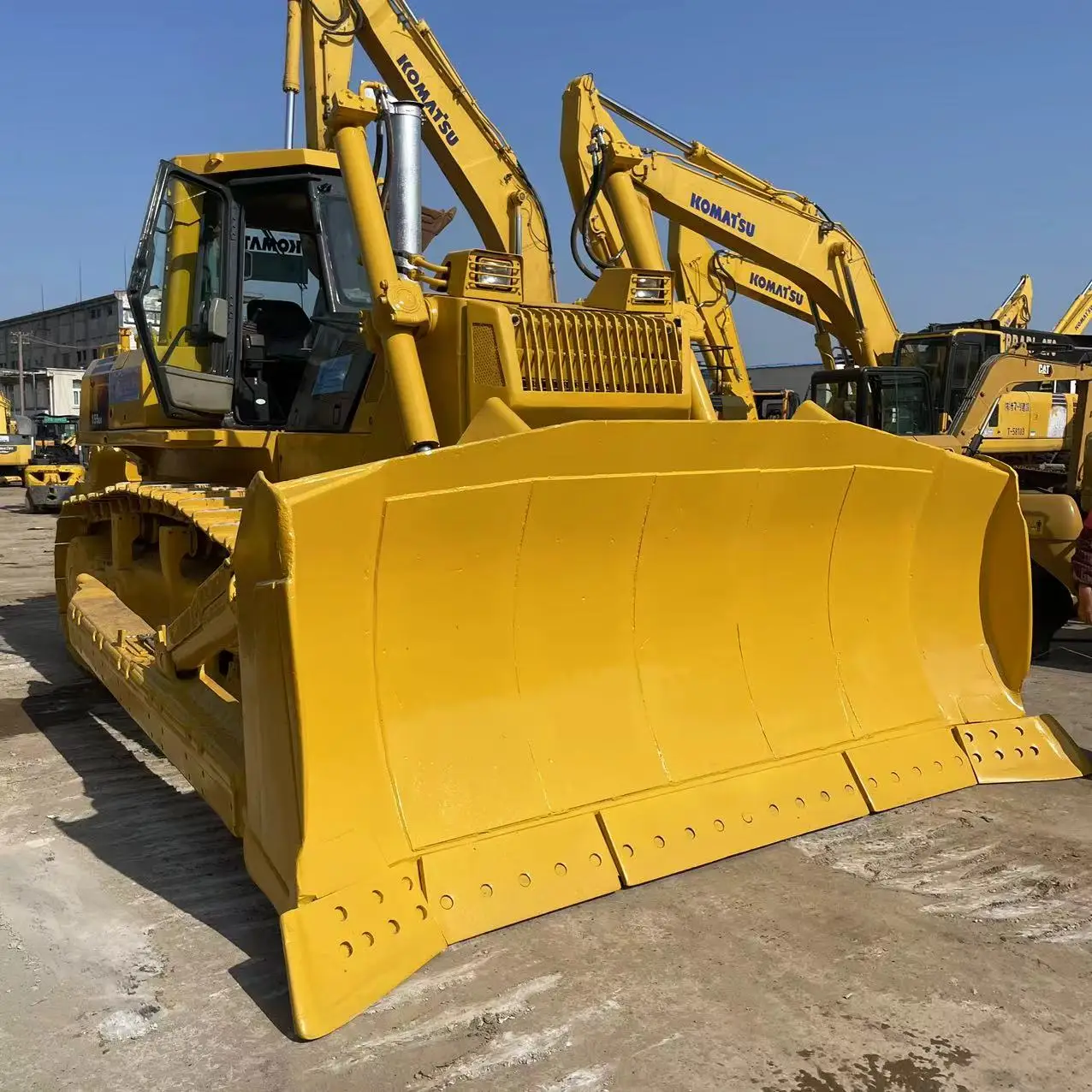 Бульдозер б/у Komatsu D155AX оригинальный японский бульдозер ax155d с низким рабочим временем низкая цена распродажа