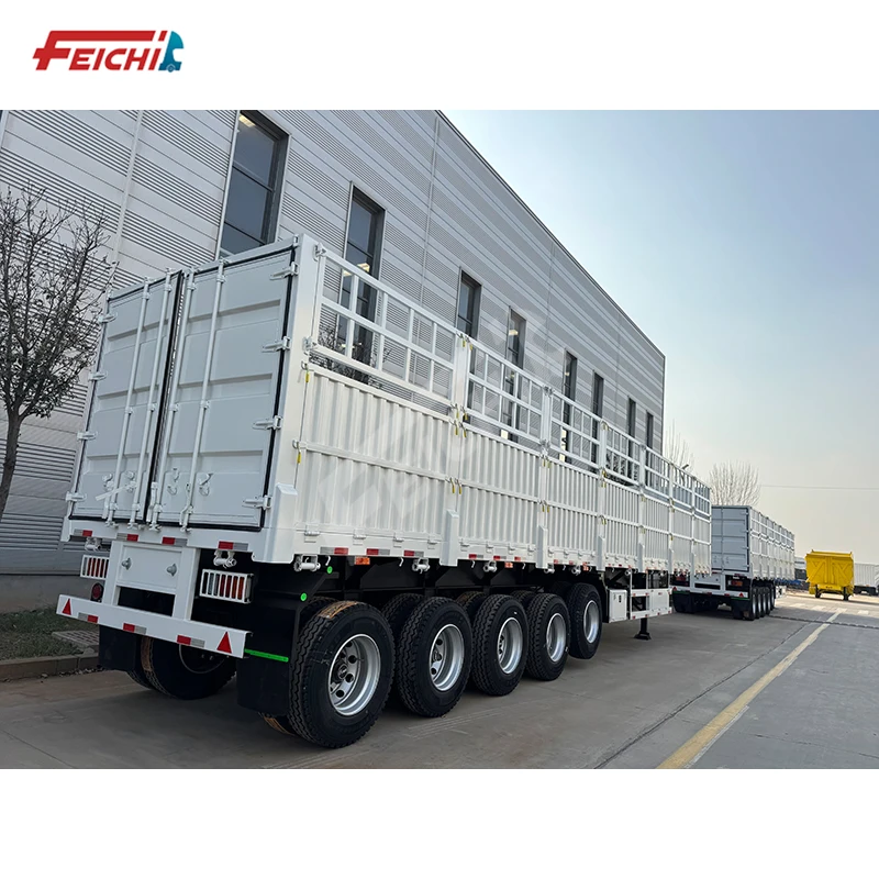High quality SAUDI ARABIA 5 AXIS First axle lift transport 100 tons of fence plate semi trailer factory provide for sale