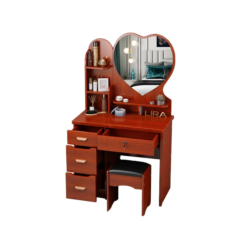 White Bedroom Tocador Vanity Dresser Drawer Mirrored Set Makeup Dressers Dressing Table With Light