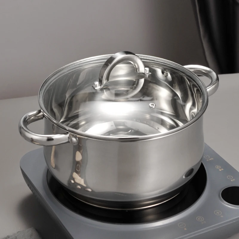 Оптовая цена от производителя кухонная посуда из нержавеющей стали кастрюля для приготовления пищи 16-24