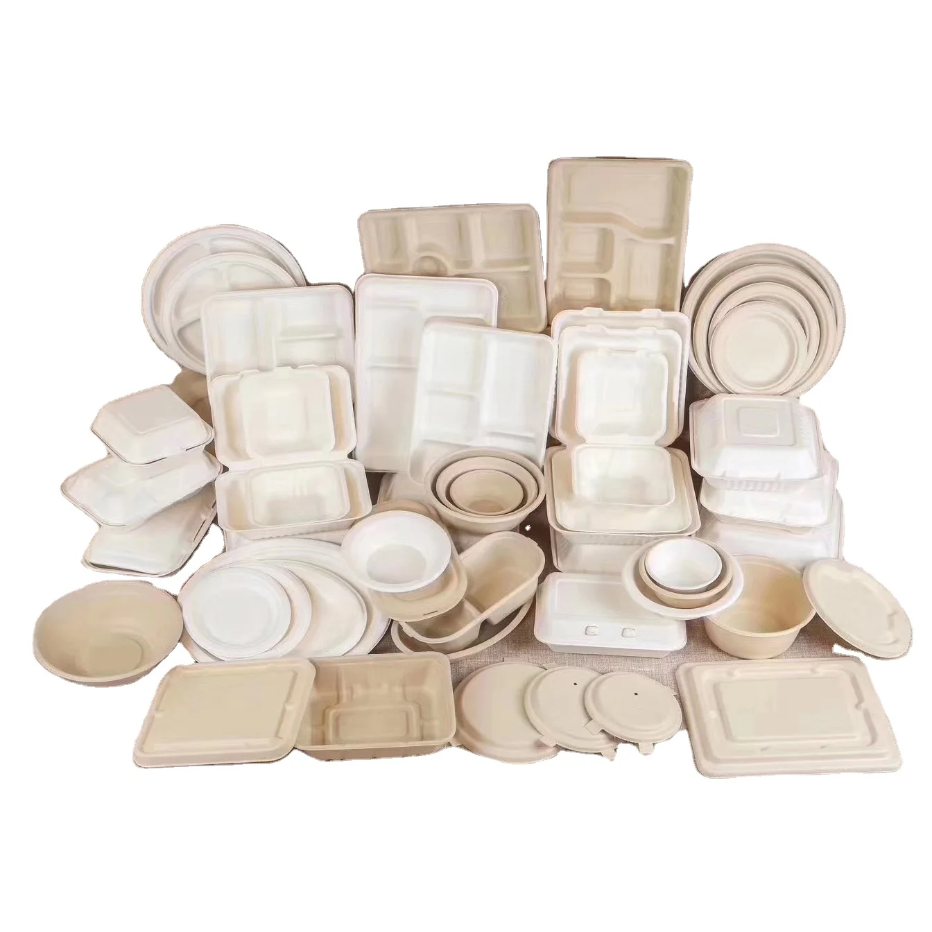 Plant fiber pulp Noxtoxic and Sanitary high quality party disposable plates for shopping center