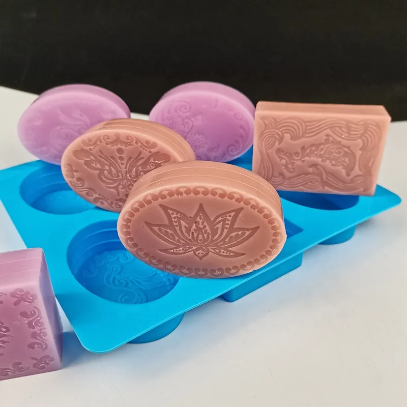 Custom Silicone Soap Mold, DIY Soap Molds, Rectangle Baking Mold Cake Pan Biscuit Chocolate Mold for Homemade Craft