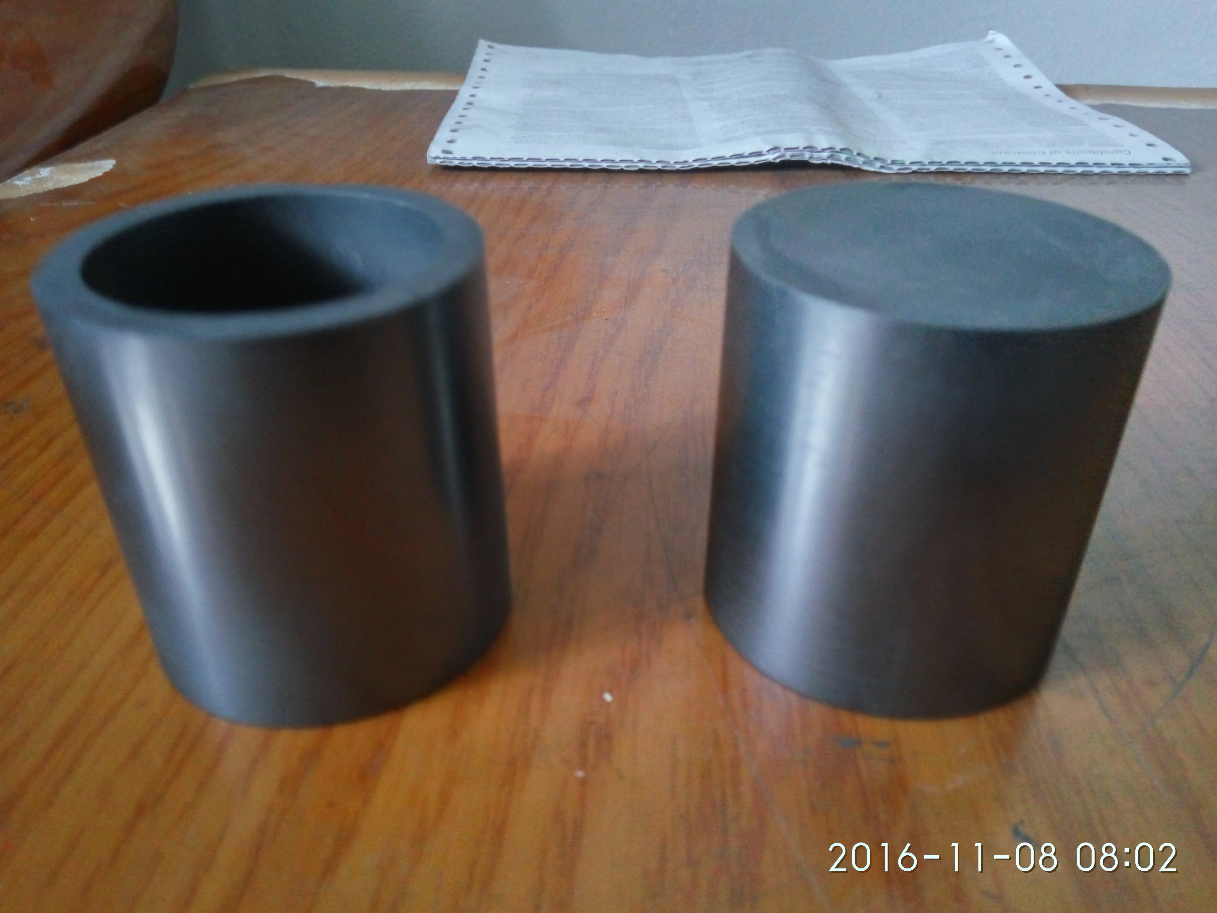 HIgh density high purity graphite crucible 0.5kg for gold melting crisol de grafito sliver, copper, iron, aluminum jewelry tools