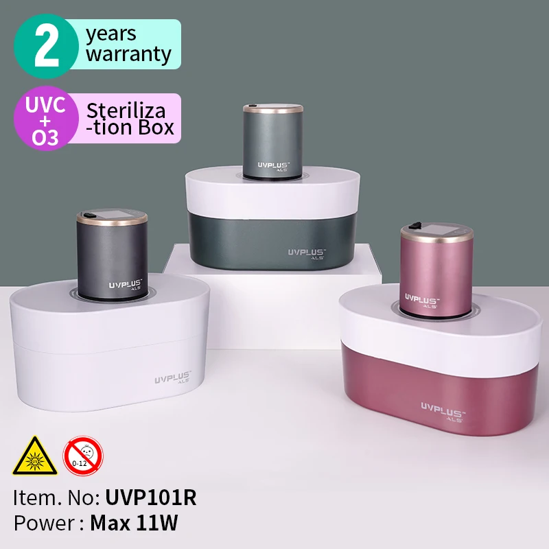 LED UVC Ozone Sterilizer Box Portable Rechargeable Sterilization Box
