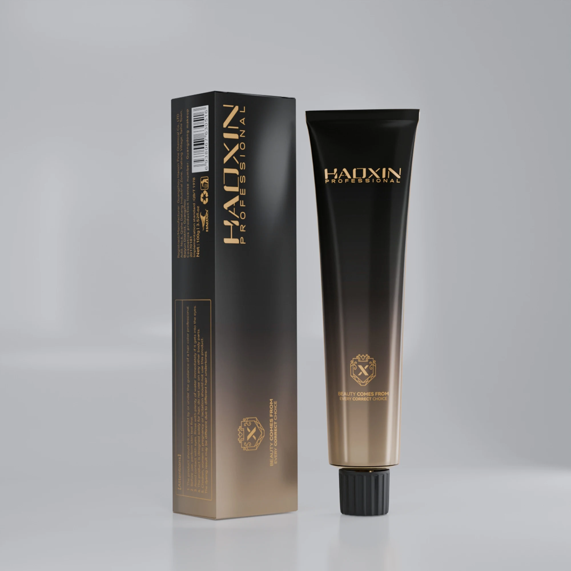 HAOXIN china brands Free natural plant Permanent hair dye professional Salon hair color dye oem odm