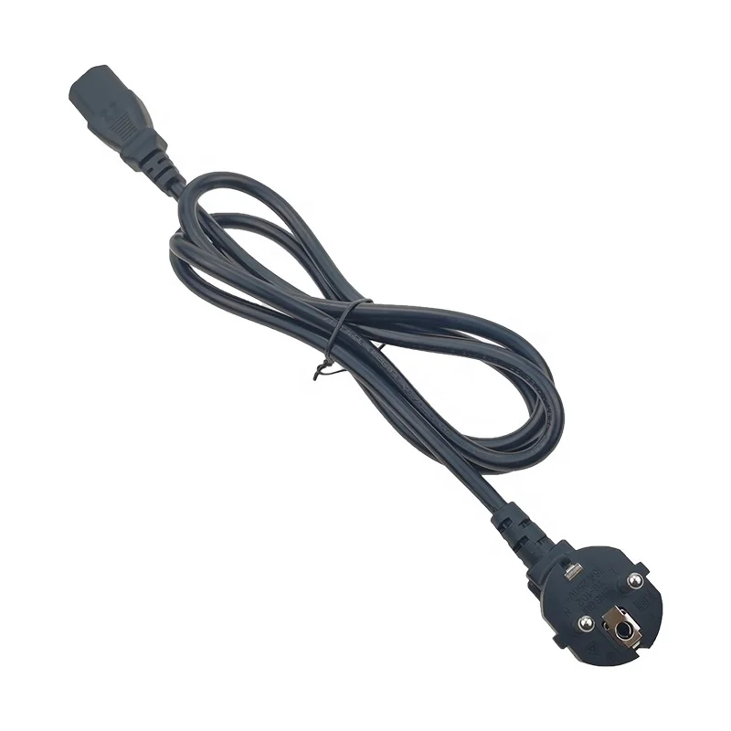 European Standard AC Supply Cord  CEE7 Europe Plug to IEC320 C13 EU Power cord for PC Computer PDU
