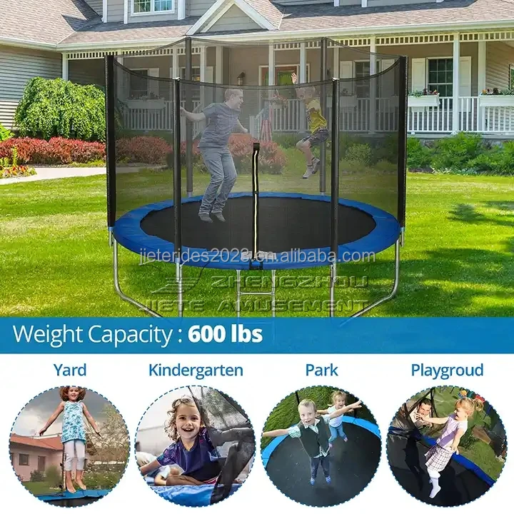 Outdoor Children large Rectangle garden Trampoline Big Rectangular Jumping Trampoline bed manufacturer sale for kids