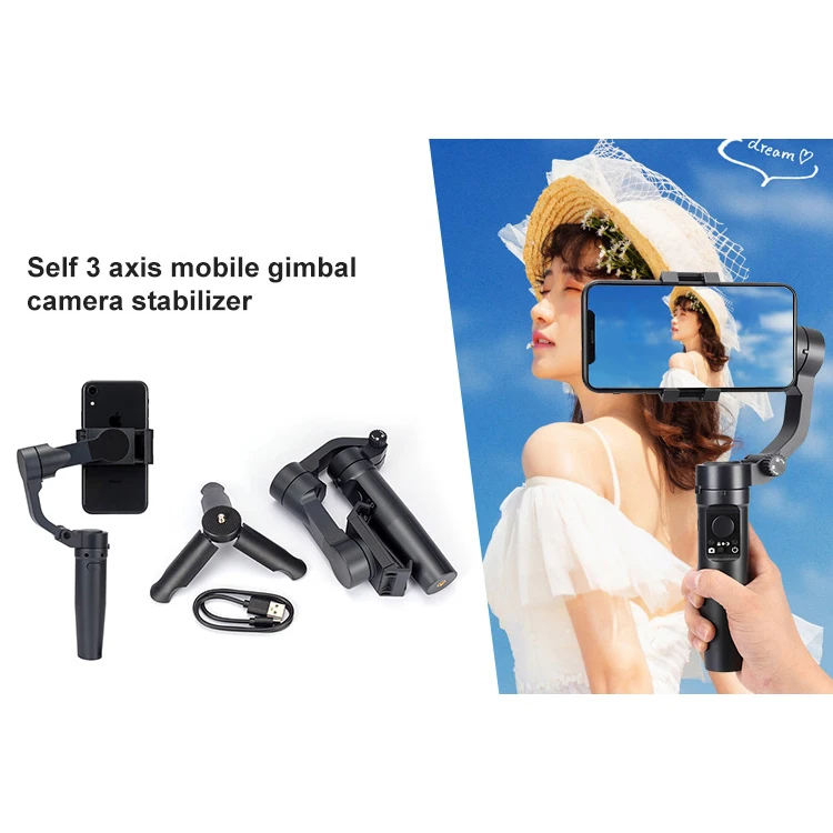 Professional Manufacturer Handheld Selfie Holder Handheld Selfie Holder 3-Axis Handheld Gimbal Stabilizer