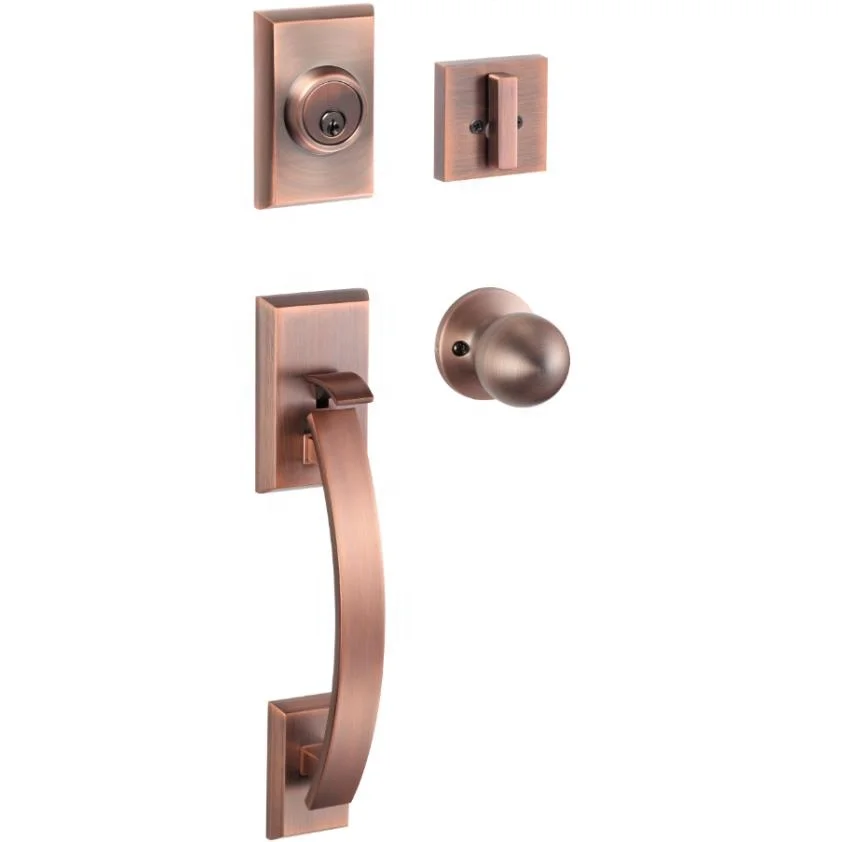 KEYMAN Main Front Door Lock Handleset Handle set Heavy Duty Ansi Door Lock Household Handle Lockset Grip Handle