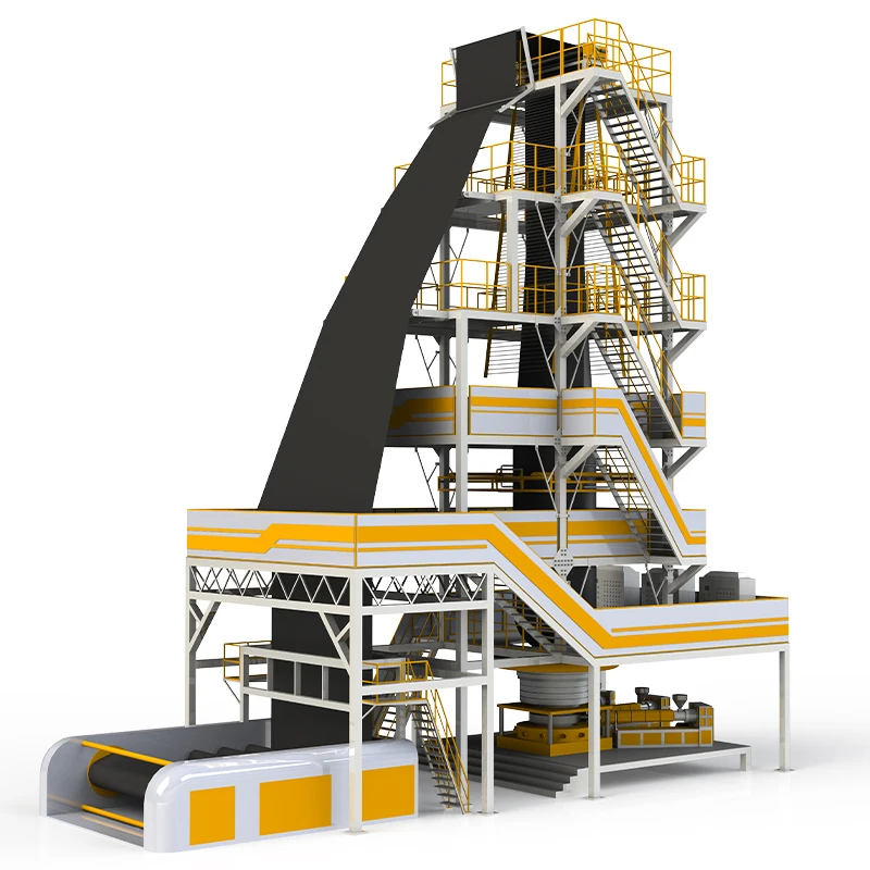 Two Layers Co-extrusion Hdpe Pavement Geomembrane Production Line Film Blowing Machine Plastic Extruder