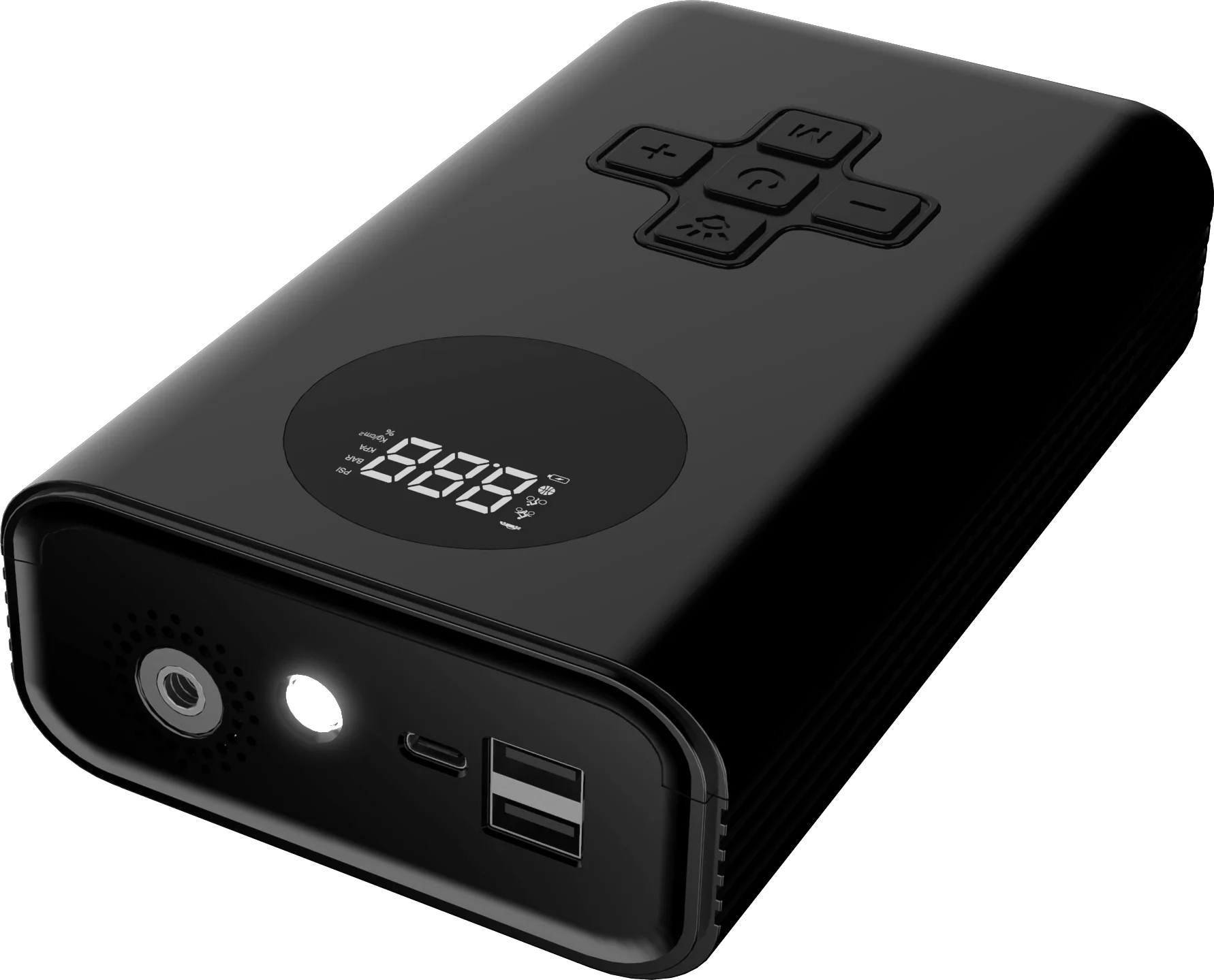 11200mAh lithium battery with air compressor jump starter for emergency situation