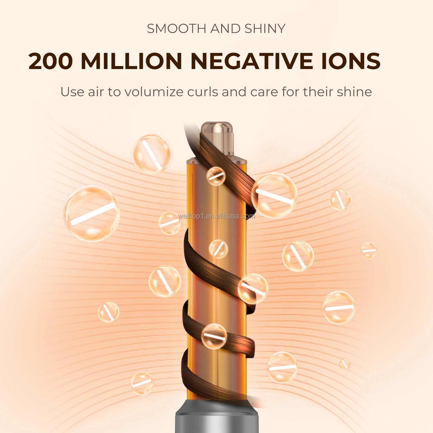 Professional 8 In 1 Airflow Hair Styler 110000 RPM BLDC Motor Multi-Styler Blow Dryer Hair Styler With Heat Cold Function