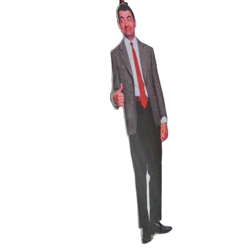 Life size cardboard cutout mounted on foamcore