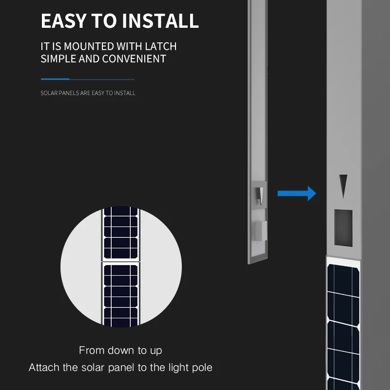 SFT Popular Private Model Hanging Embedded Vertical Monocrystalline Silicon 40W Solar Photovoltaic Panel for street lights