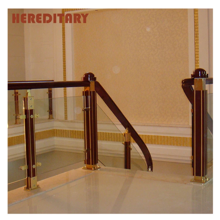 Glass handrail railing and high quality aluminum indoor stair railings price