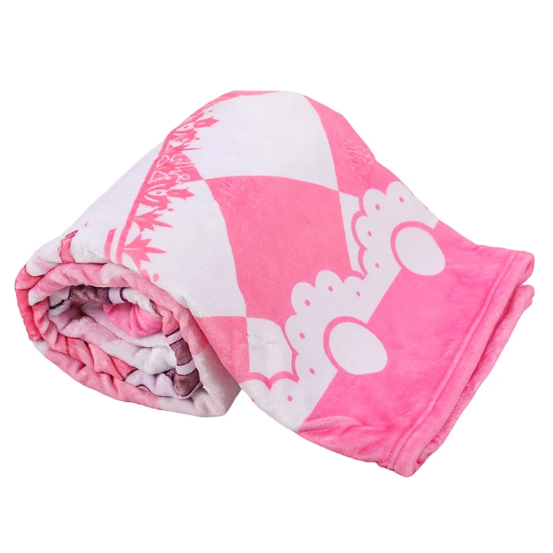 Custom Sublimation Printed Branded Logo Soft Quality Fleece Flannel for autumn Winter Towel Comfy Throw Blankets