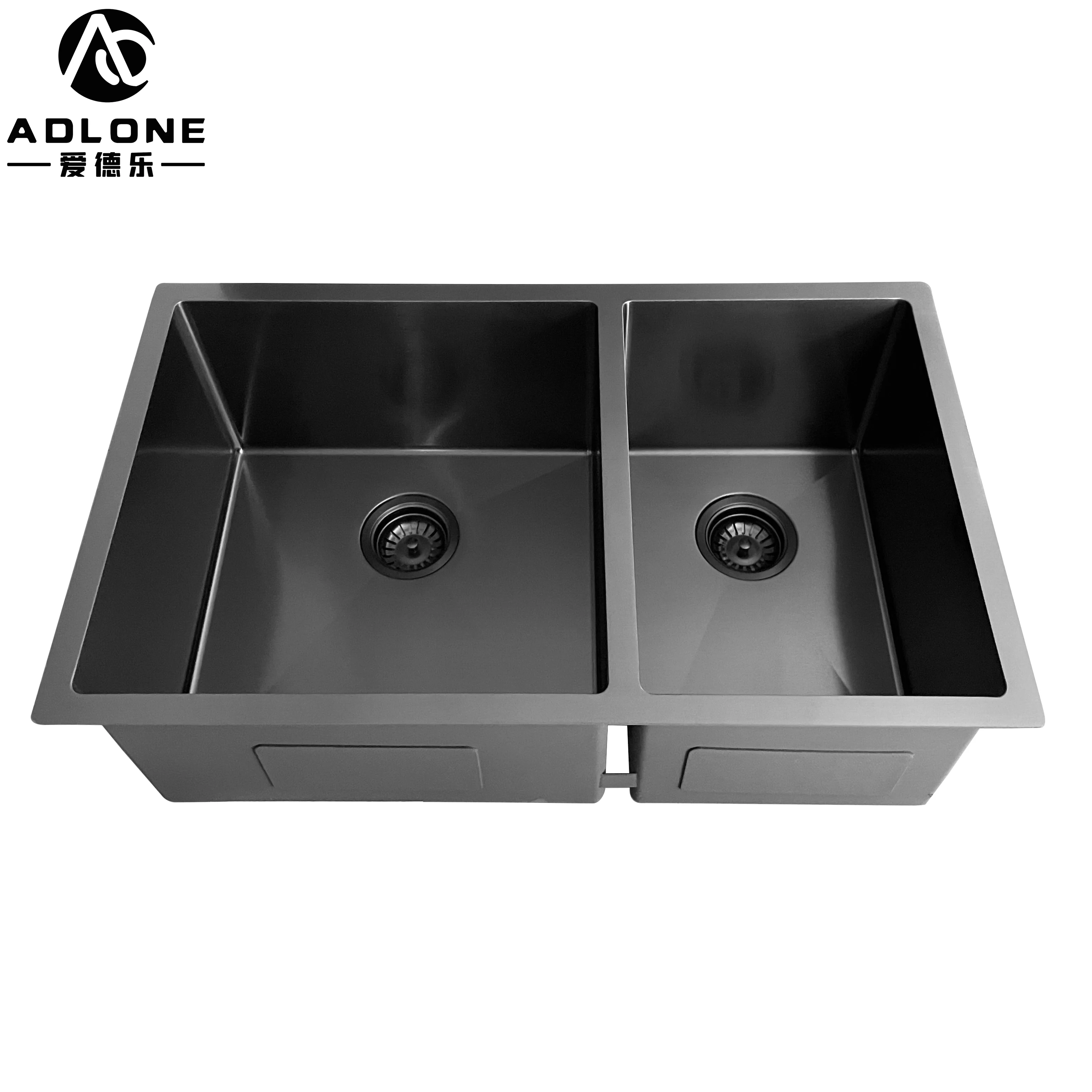 Fregadero De Cocina Basins Sink 304 Undermounted Ss304 Kitchen Sink Double Bowl