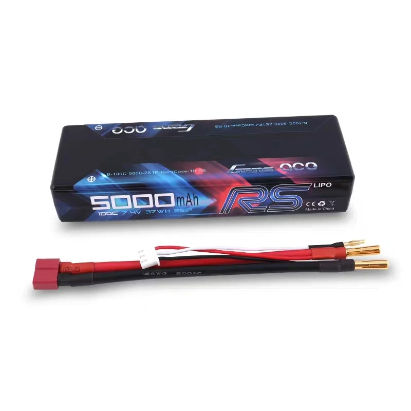 GENS RS 6000MAH 5000MAH 2S 4S 100C lipo battery hard case 1/8 TRAXXAS RC Truck