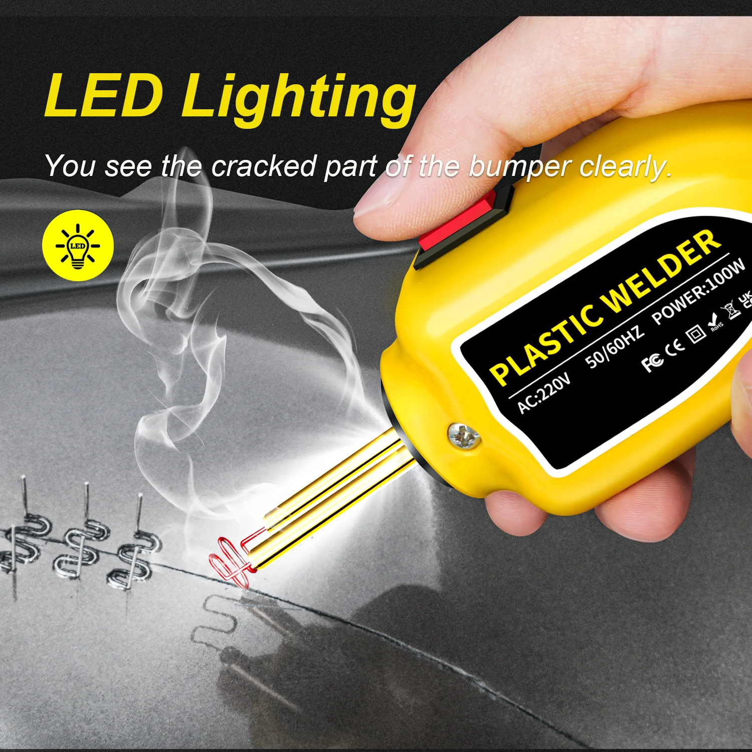 JOY hot selling car bumper repair machine plastic welding machine plastic repair tool plastic welding gun welding nail machine