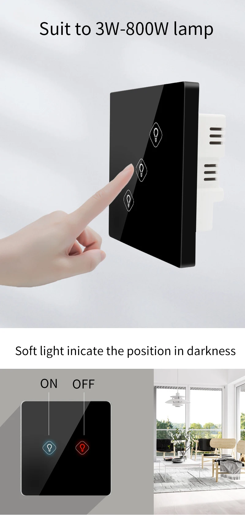 Zigbee Wireless Smart Scene Switch Smart Home Automation Scenario Switch