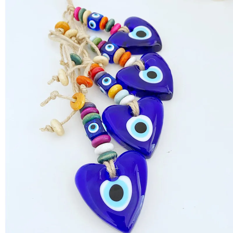 Hot Sale China Good Price Islamic Glass Turkish Evil Eye Key Chain For Decoration